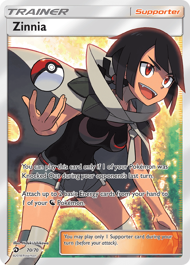 Zinnia Pokémon card