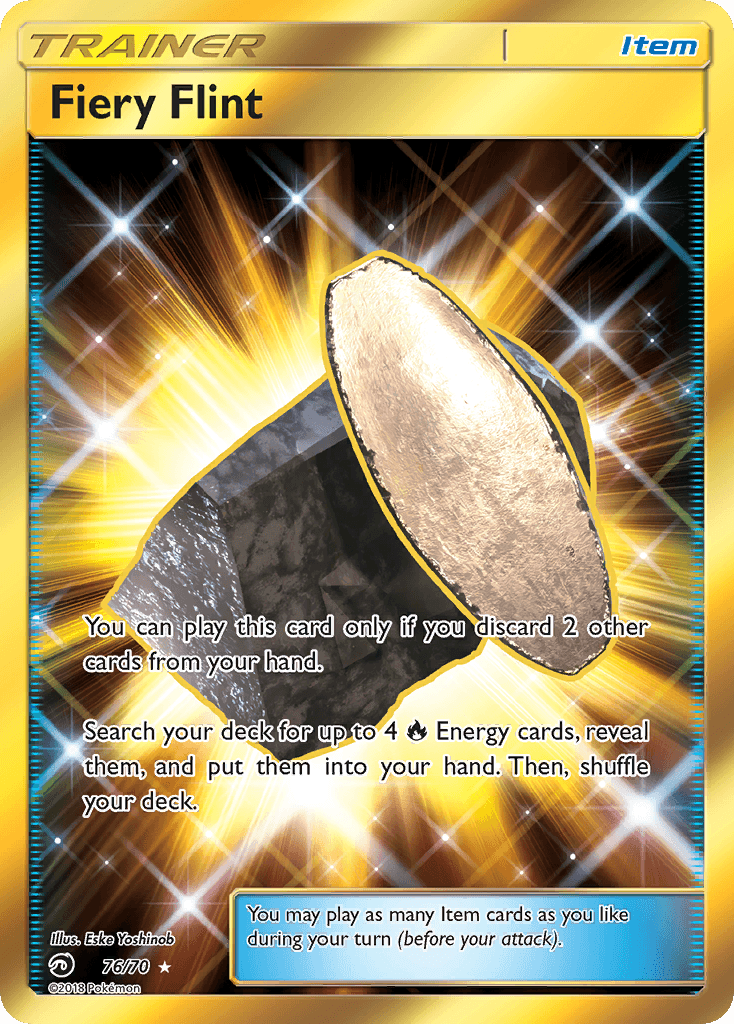 Fiery Flint Pokémon card