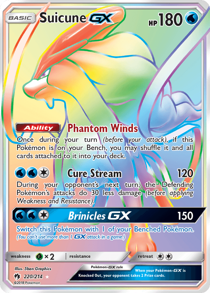 Suicune-GX from Lost Thunder