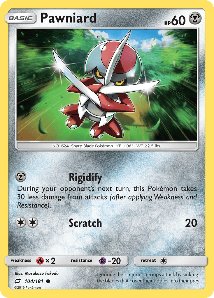 Pawniard Pokémon card