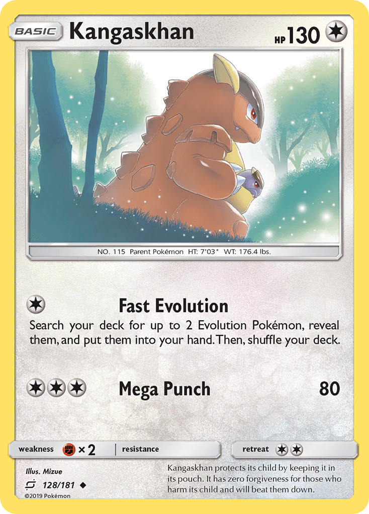 Kangaskhan Pokémon card