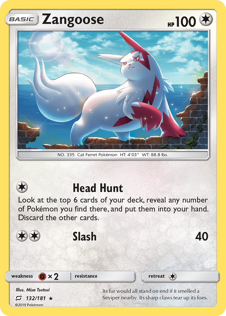Zangoose Pokémon card