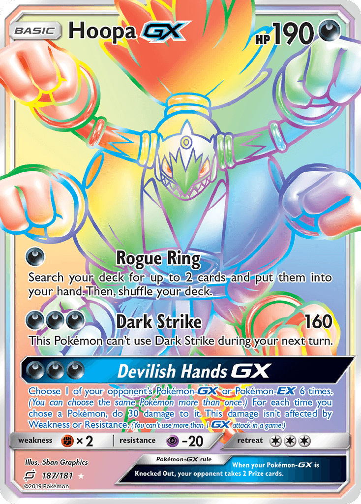 Hoopa-GX Pokémon card