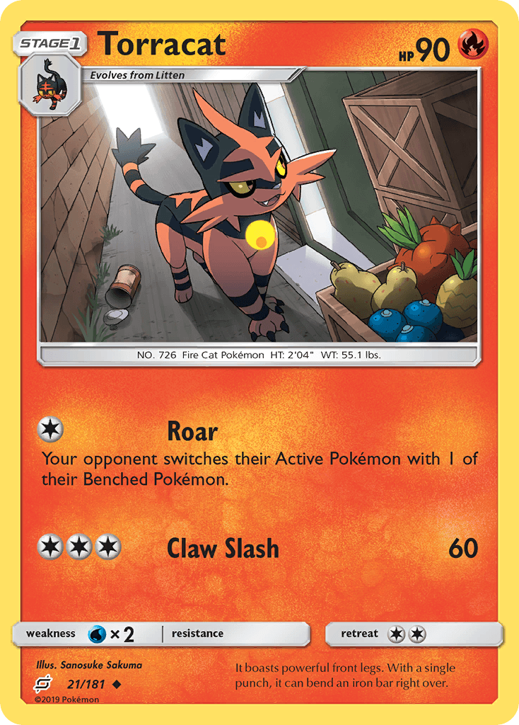 Torracat Pokémon card