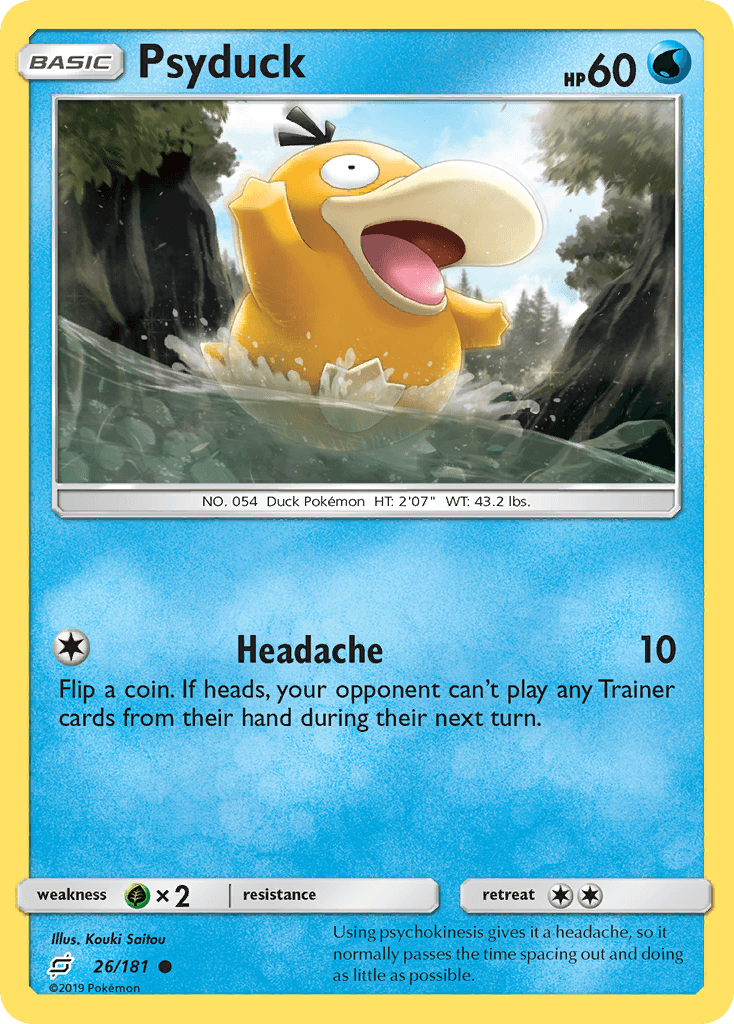 Psyduck Pokémon card