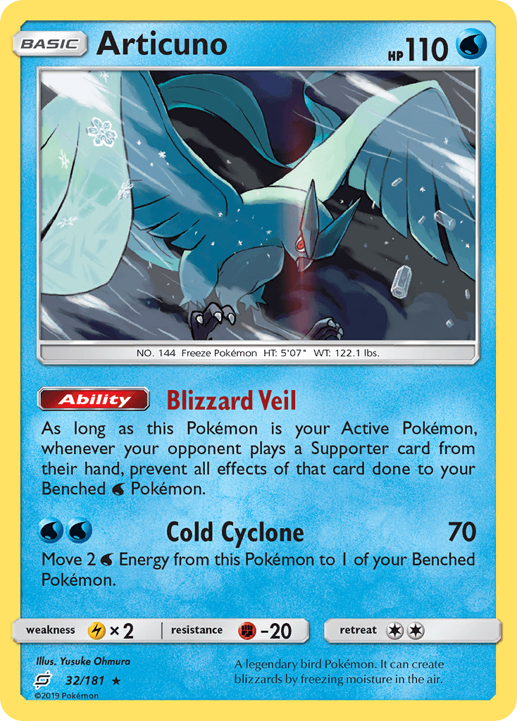 Articuno Pokémon card