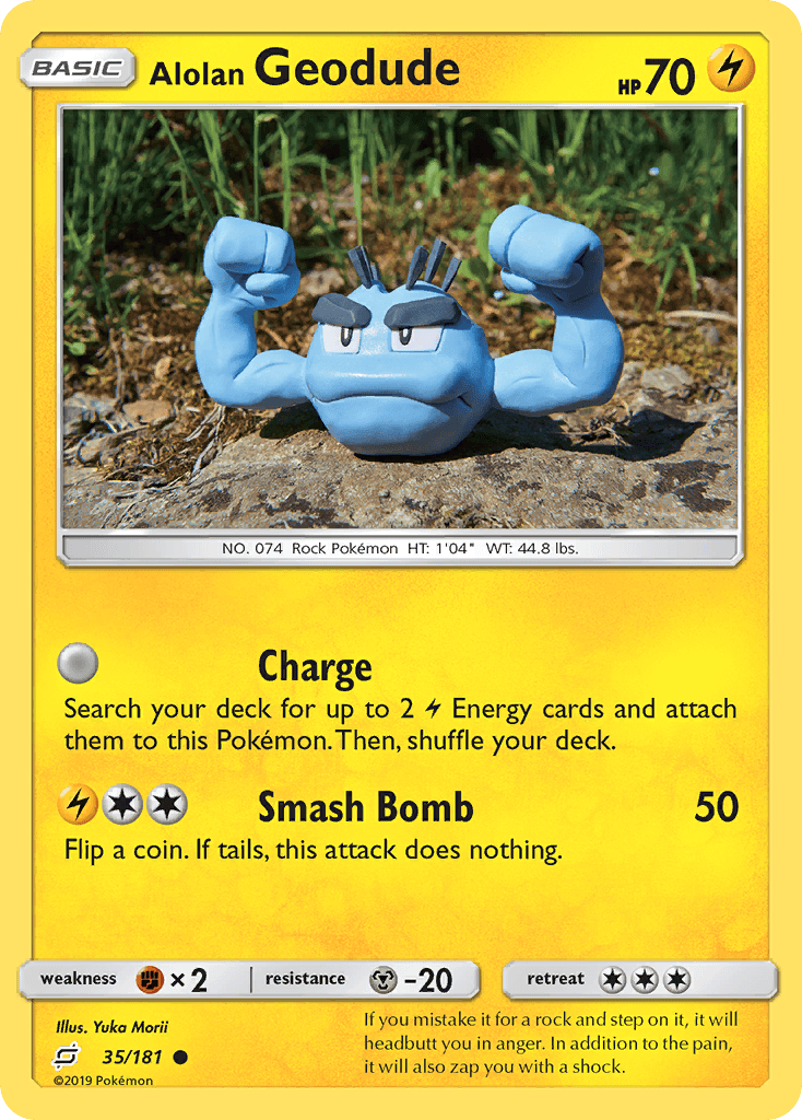 Alolan Geodude Pokémon card