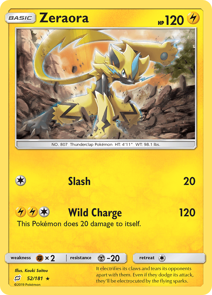 Zeraora Pokémon card