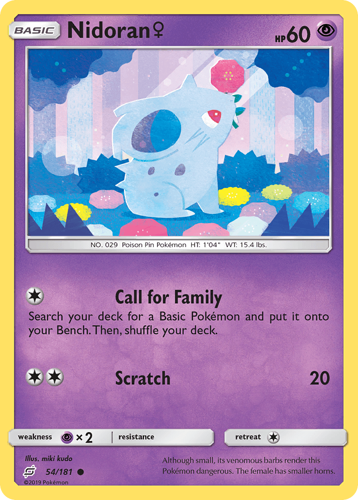 Nidoran ♀ Pokémon card