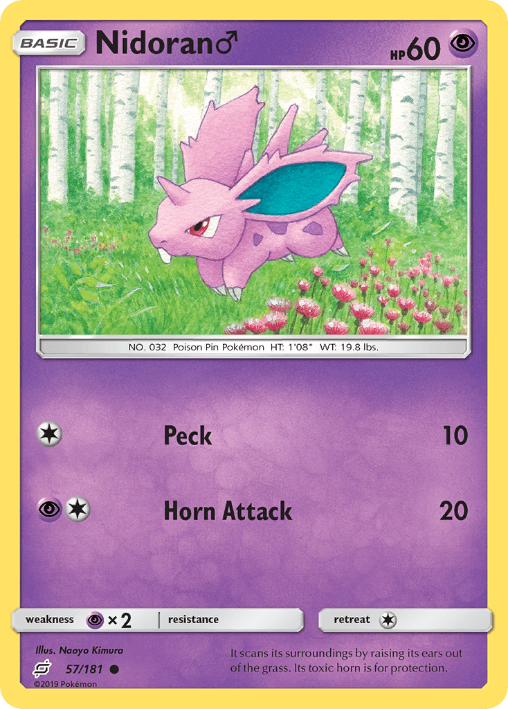 Nidoran ♂ Pokémon card