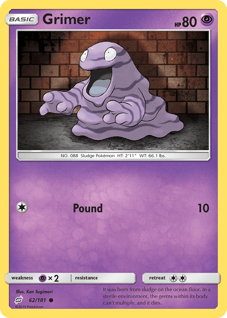 Grimer Pokémon card