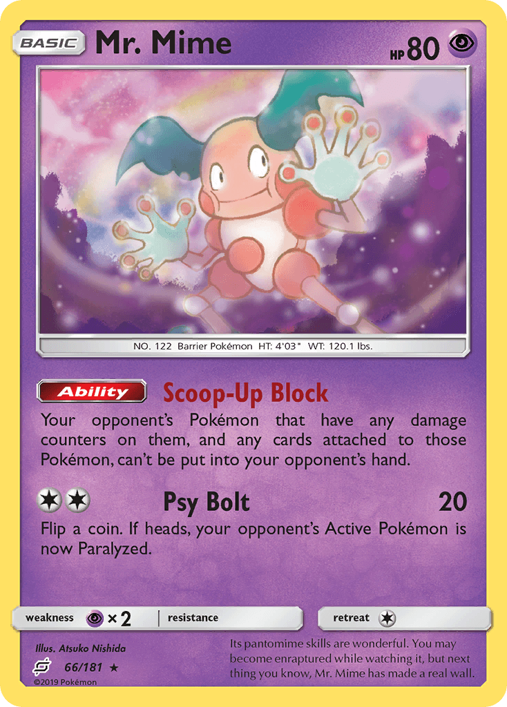 Mr. Mime Pokémon card