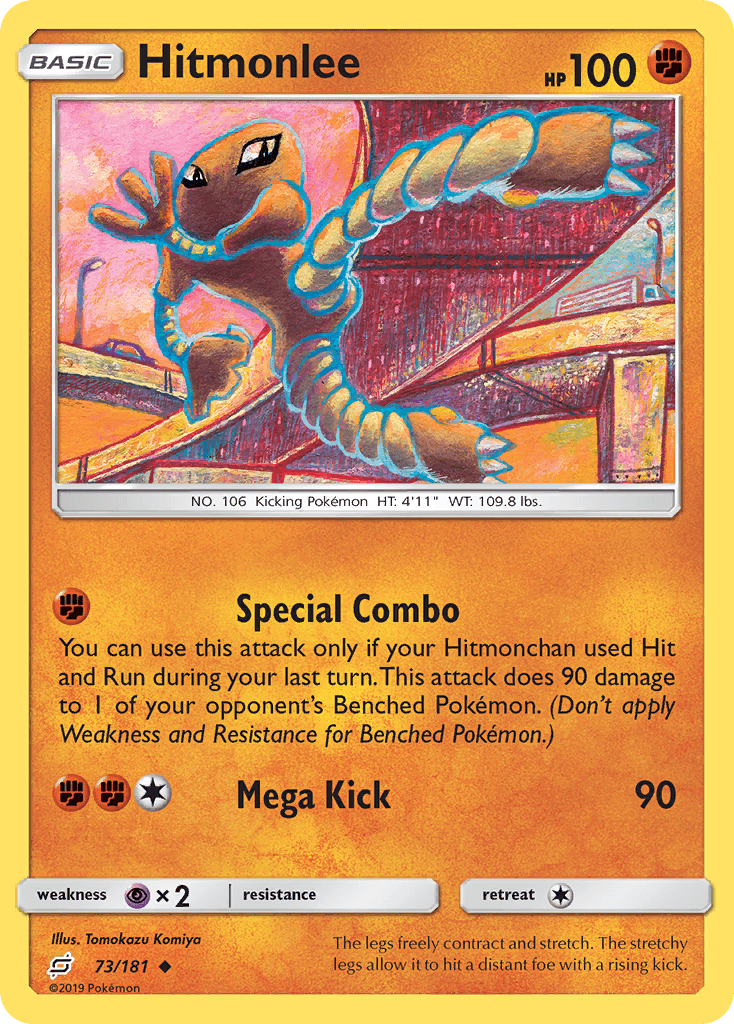 Hitmonlee Pokémon card