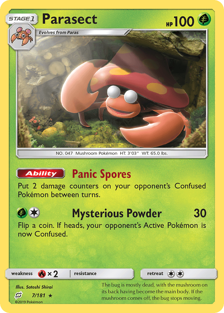 Parasect Pokémon card