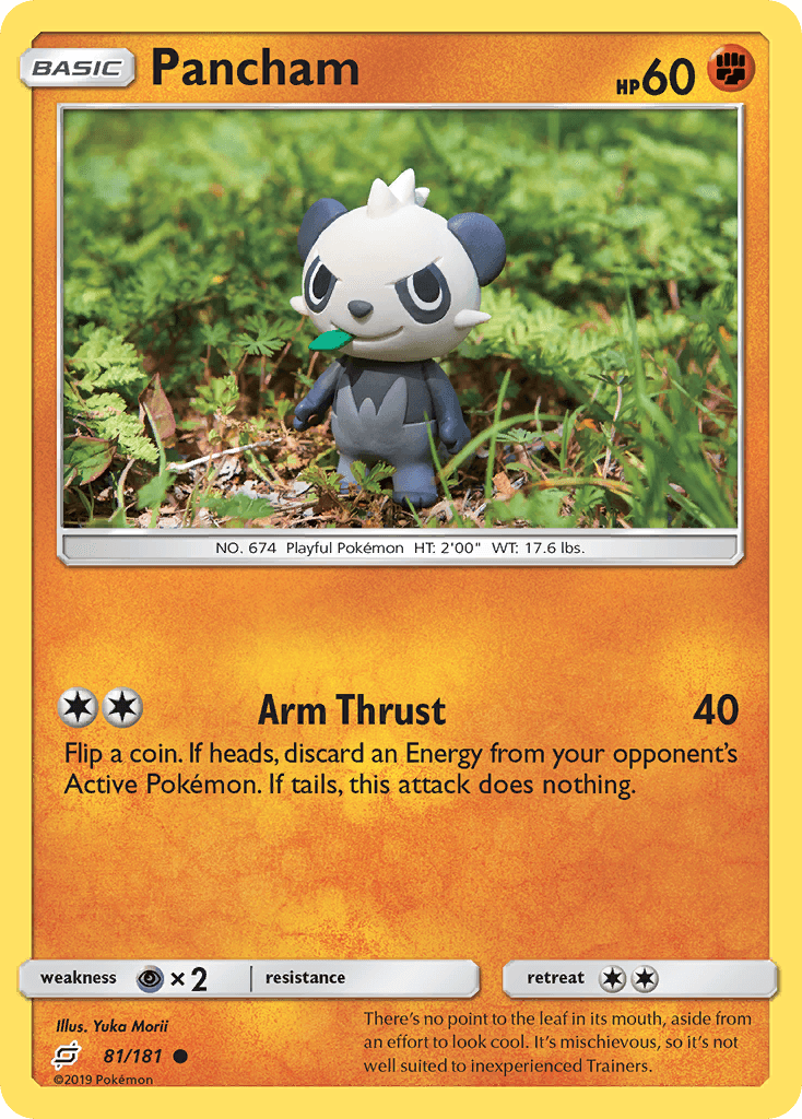 Pancham Pokémon card