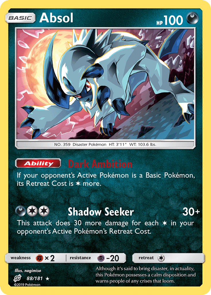 Absol Pokémon card