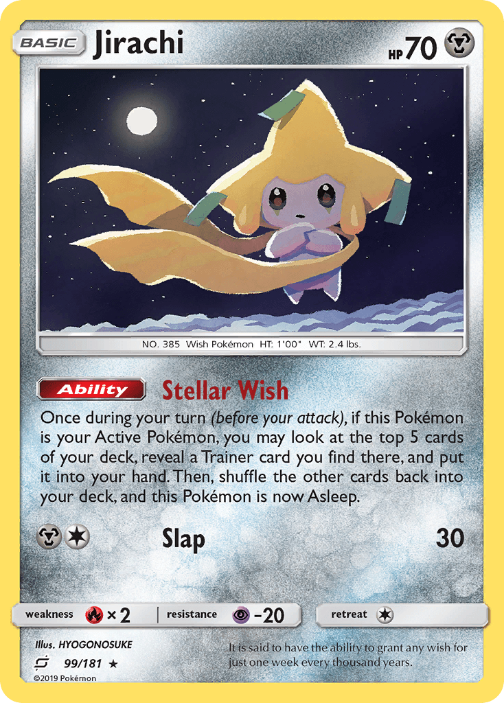 Jirachi Pokémon card