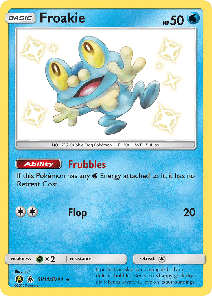 Froakie Pokémon card