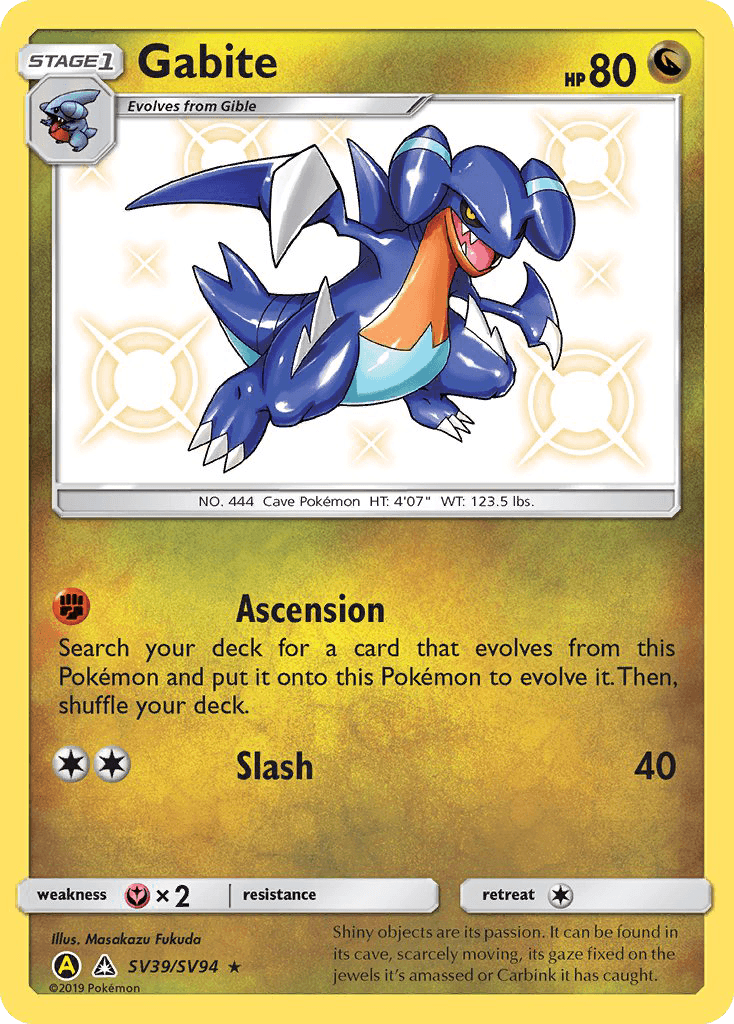 Gabite Pokémon card