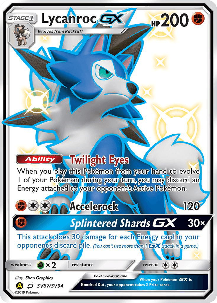 Lycanroc-GX — Rare Shiny GX