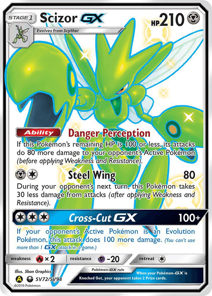 Scizor-GX from Hidden Fates Shiny Vault