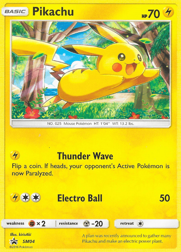 Pikachu from SM Black Star Promos