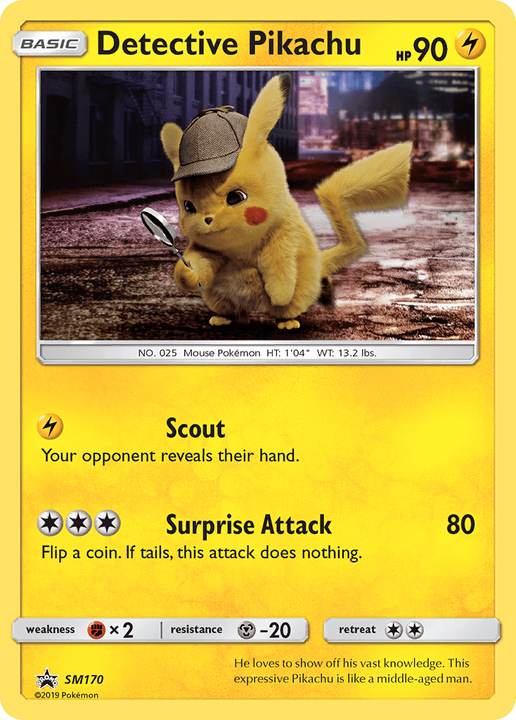 Detective Pikachu from SM Black Star Promos
