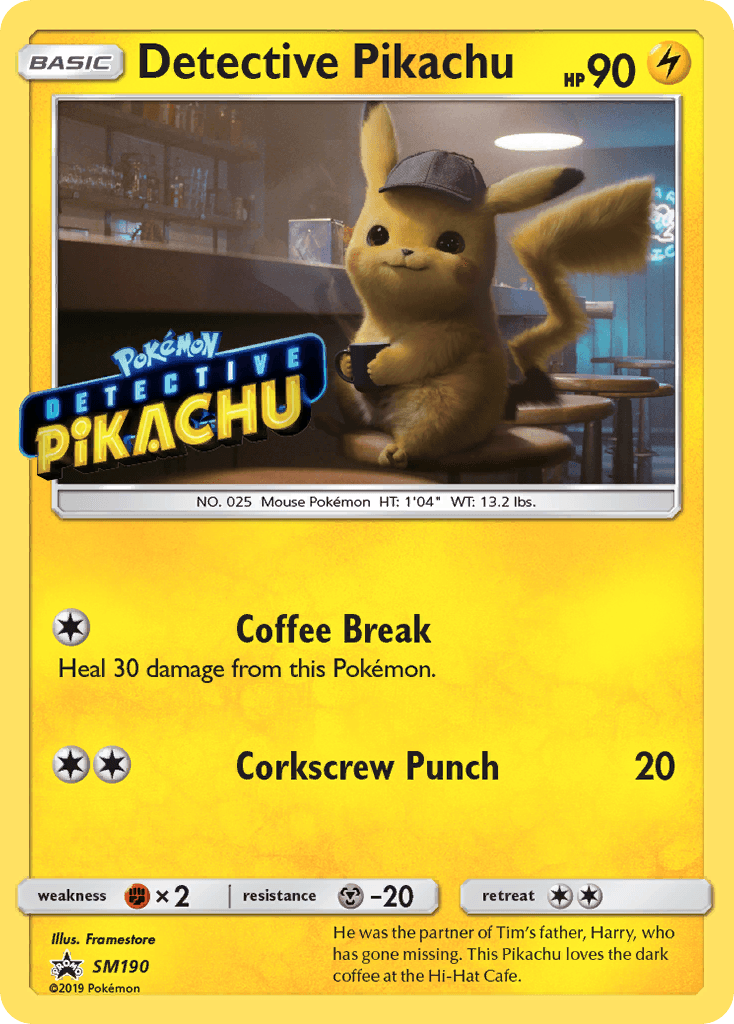 Detective Pikachu from SM Black Star Promos