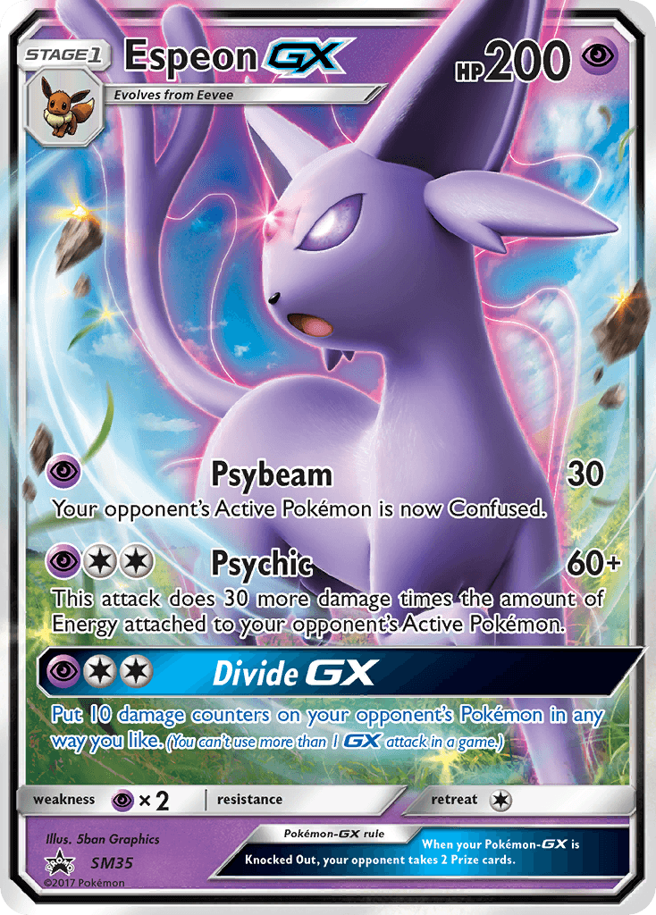 Espeon-GX from SM Black Star Promos