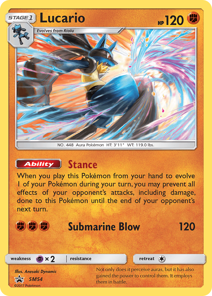 Lucario from SM Black Star Promos