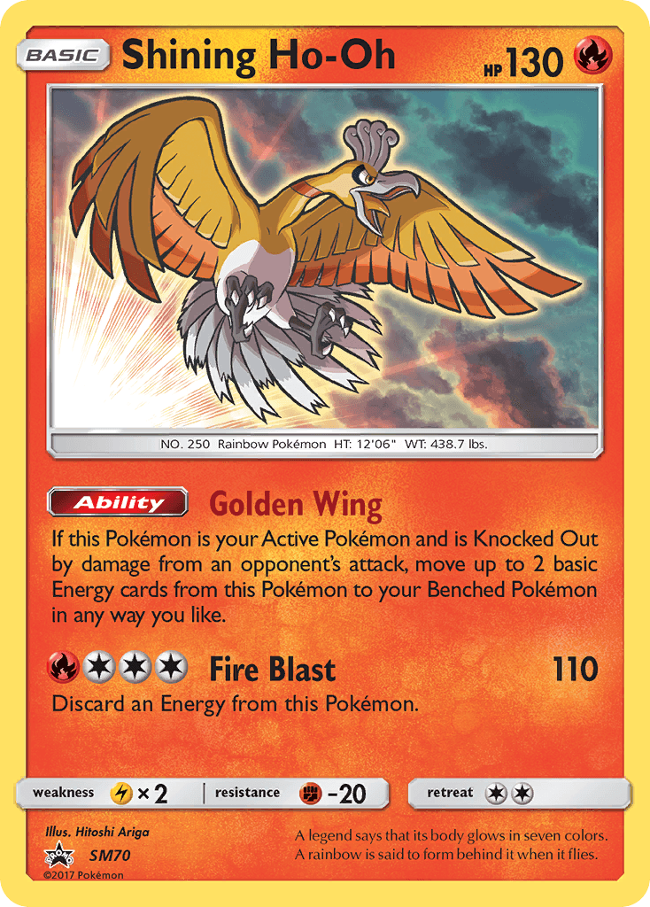 Shining Ho-Oh from SM Black Star Promos