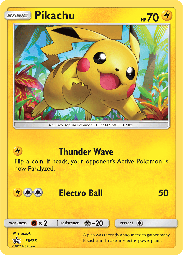 Pikachu from SM Black Star Promos