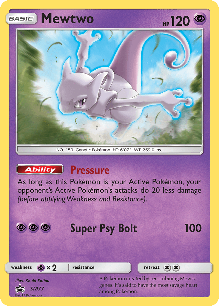 Mewtwo from SM Black Star Promos
