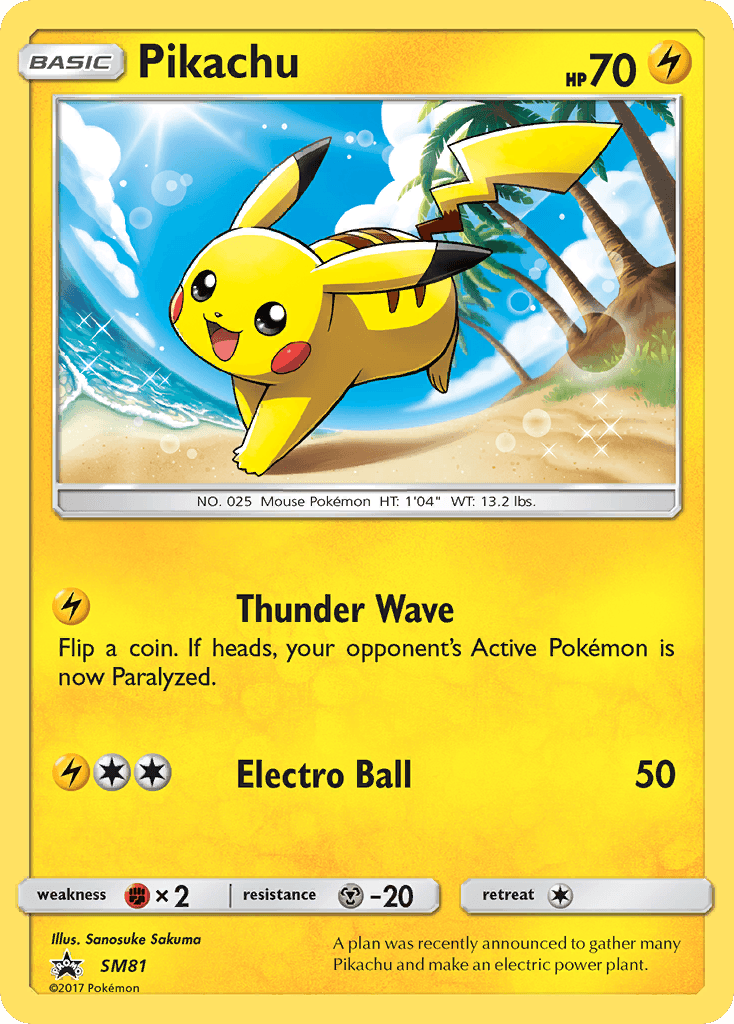 Pikachu from SM Black Star Promos