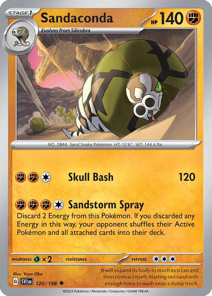 Sandaconda Pokémon card