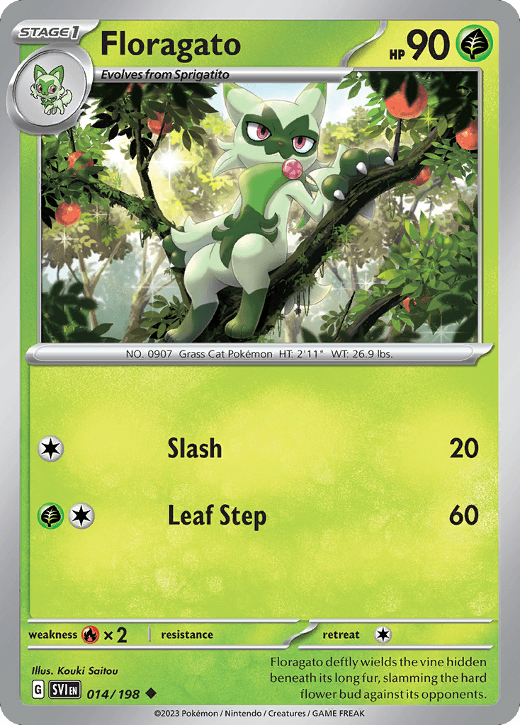Floragato Pokémon card