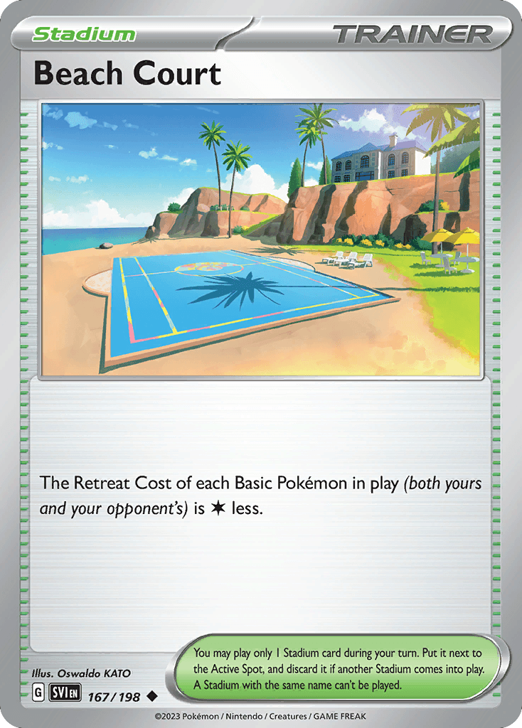 Beach Court Pokémon card