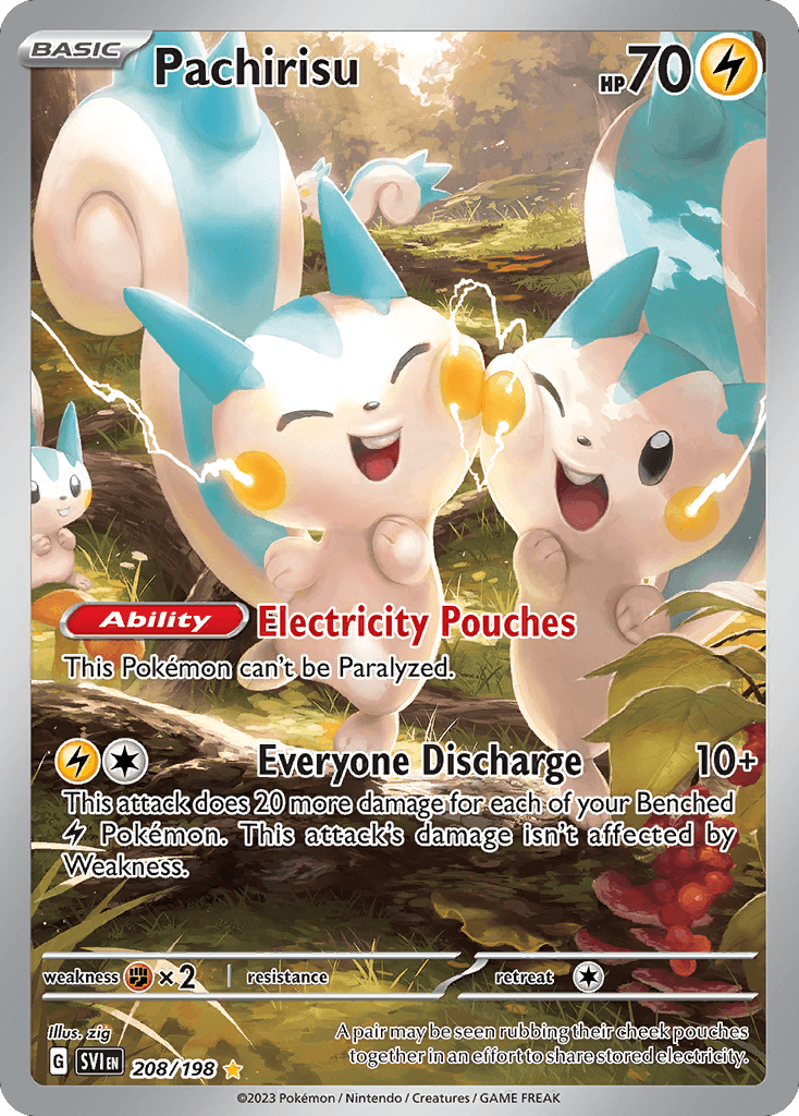Pachirisu Pokémon card
