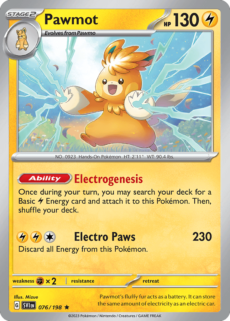 Pawmot Pokémon card