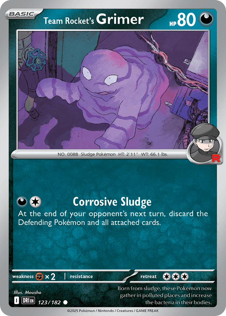 Team Rocket's Grimer Pokémon card
