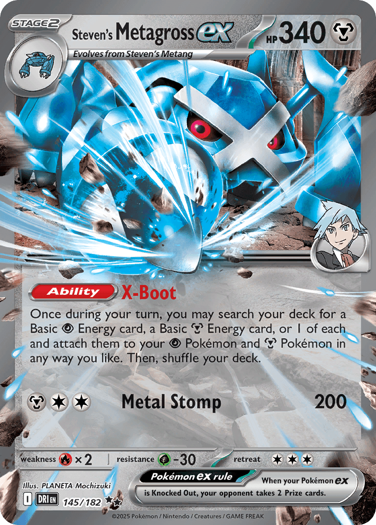 Steven's Metagross ex from Destined Rivals