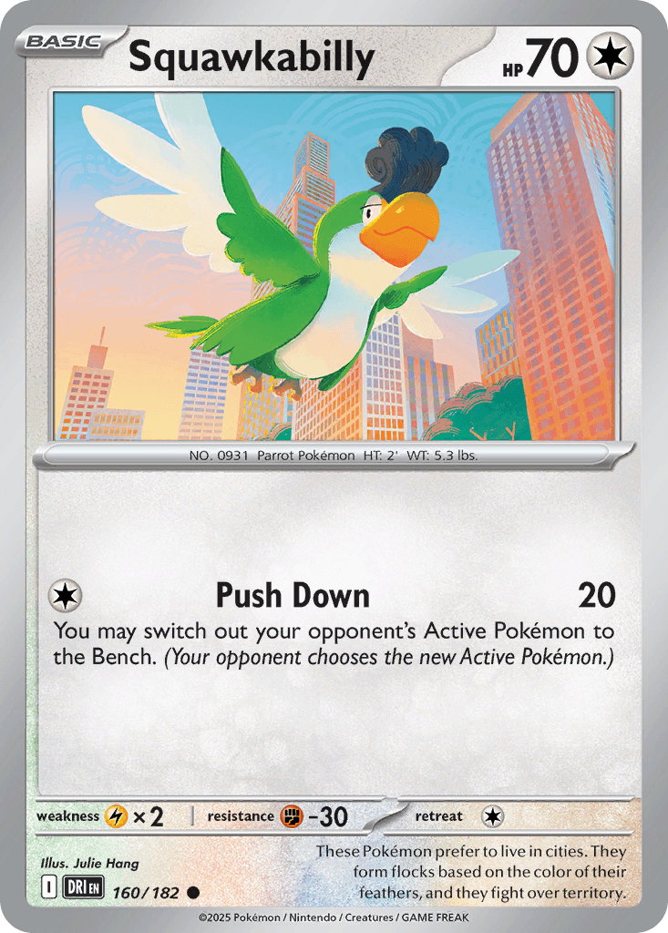 Squawkabilly Pokémon card