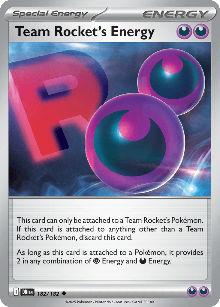 Team Rocket's Energy Pokémon card