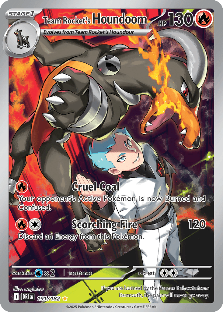 Team Rocket's Houndoom Pokémon card