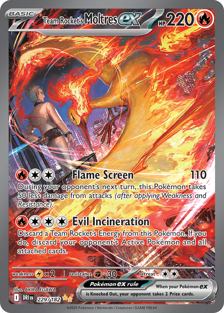 Team Rocket's Moltres ex — Special Illustration Rare