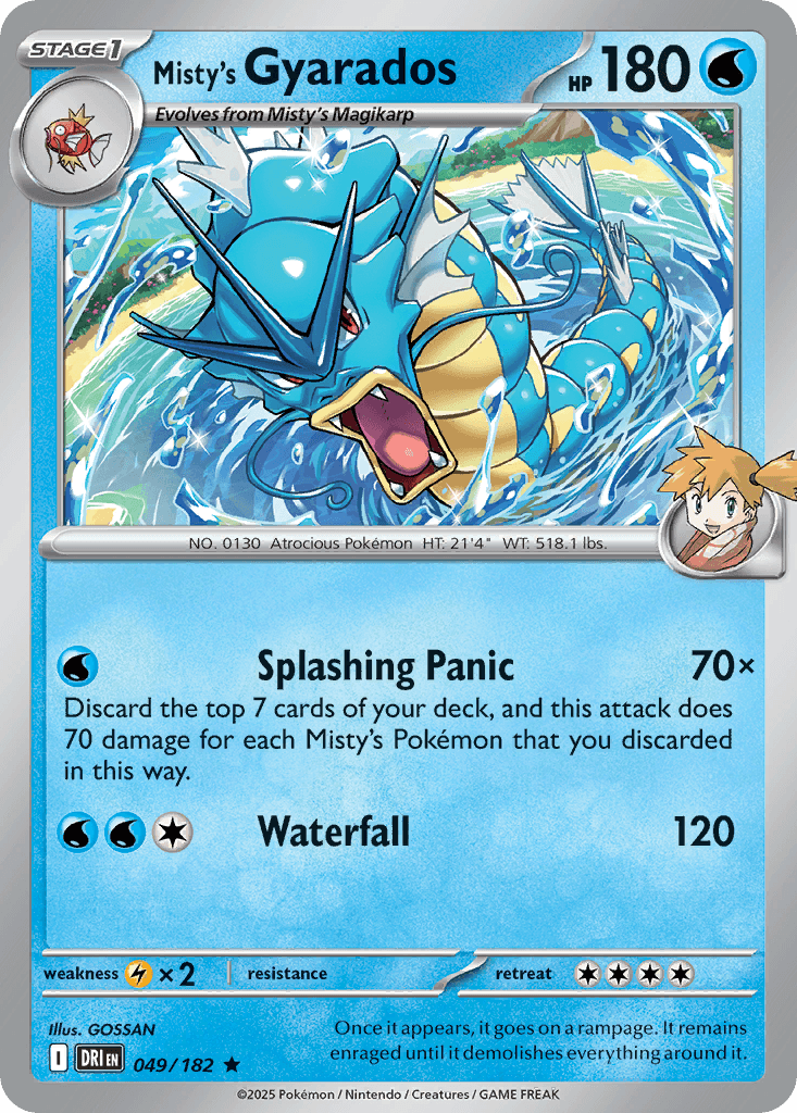 Misty's Gyarados from Destined Rivals