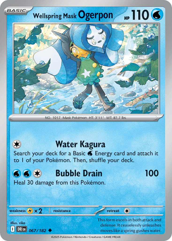 Wellspring Mask Ogerpon Pokémon card