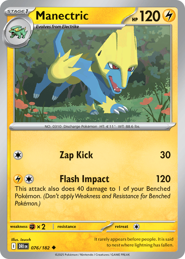Manectric Pokémon card