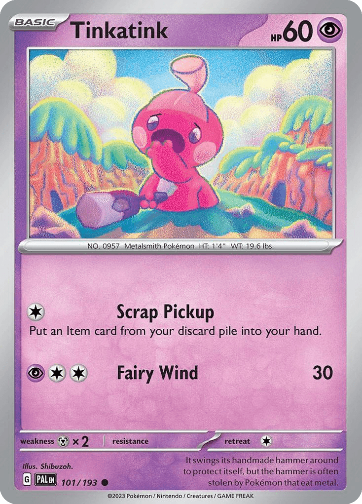 Tinkatink Pokémon card