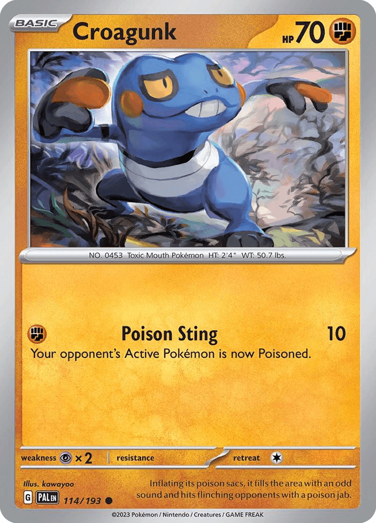 Croagunk Pokémon card